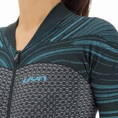 Cykeltrøje UYN Coolboost OW Biking Lady Short Sleeve Star Grey/Curacao - 2