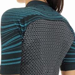 Cykeltrøje UYN Coolboost OW Biking Lady Short Sleeve Star Grey/Curacao - 3