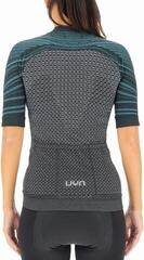 Cykeltrøje UYN Coolboost OW Biking Lady Short Sleeve Star Grey/Curacao - 4