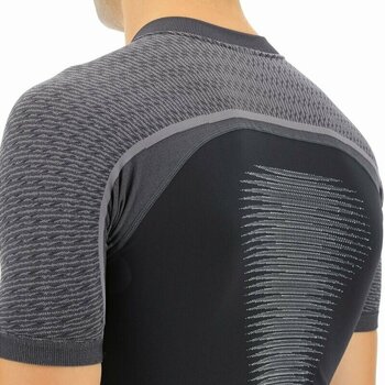 Fietsshirt UYN Granfondo OW Biking Man Shirt Short Sleeve Jersey Blackboard/Charcol XL - 4