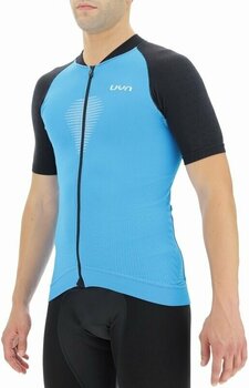 Cycling jersey UYN Granfondo OW Biking Man Shirt Short Sleeve Danube Blue/Blackboard S - 2