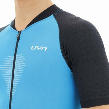 Mez kerékpározáshoz UYN Granfondo OW Biking Man Shirt Short Sleeve Dzsörzi Danube Blue/Blackboard S - 3