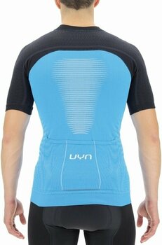 Fietsshirt UYN Granfondo OW Biking Man Shirt Short Sleeve Jersey Danube Blue/Blackboard XL - 5