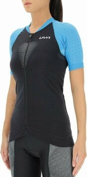 Jersey/T-Shirt UYN Granfondo OW Biking Lady Shirt Short Sleeve Jersey Blackboard/Danube Blue XS - 2