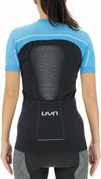 Cycling jersey UYN Granfondo OW Biking Lady Shirt Short Sleeve Jersey Blackboard/Danube Blue XS - 5