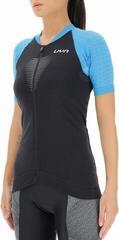 Cykeltrøje UYN Granfondo OW Biking Lady Short Sleeve Blackboard/Danube Blue - 1
