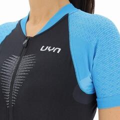Cykeltrøje UYN Granfondo OW Biking Lady Short Sleeve Blackboard/Danube Blue - 2