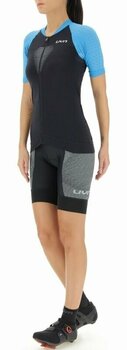 Camisola de ciclismo UYN Granfondo OW Biking Lady Shirt Short Sleeve Blackboard/Danube Blue XL - 6