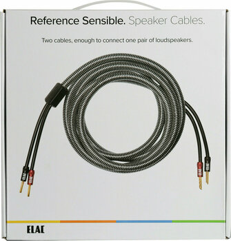 Hi-Fi højttaler kabel Elac SPWR 3 m Sort Hi-Fi højttaler kabel - 3