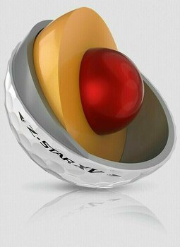 Нова топка за голф Srixon Z-Star XV 7 Golf Balls Yellow - 6
