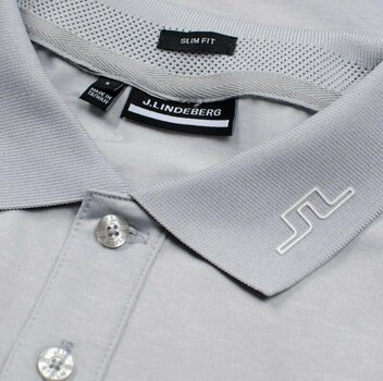 Polo-Shirt J.Lindeberg Jakob Slim Fit Stone Grey Melange M - 3