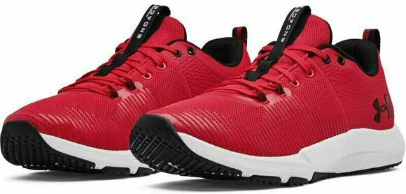 Fitness-sko Under Armour Charged Engage Red/Halo Gray/Black 10.5 Fitness-sko - 2