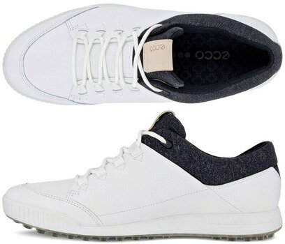 Chaussures de golf pour hommes Ecco Street Retro Blanc 43 - 4