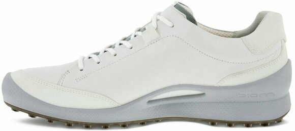 Golfijalatsid meestele Ecco Biom Hybrid Mens Golf Shoes White/Silver Metallic/White 41 - 3