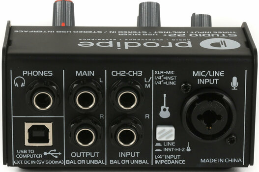 USB audio převodník - zvuková karta Prodipe Studio 22 - 3