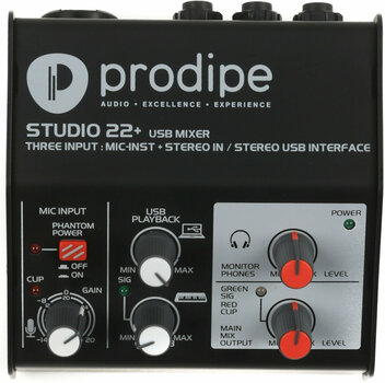 Interface áudio USB Prodipe Studio 22 - 4