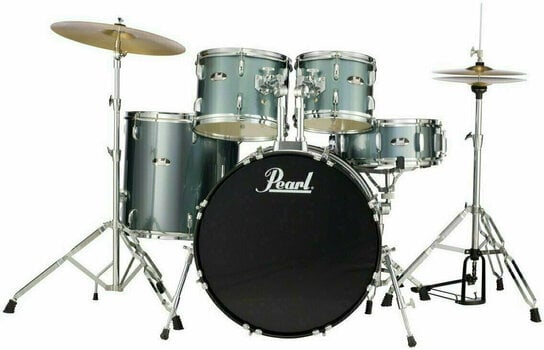 Акустични барабани-комплект Pearl RS585C-C706 Roadshow Charcoal Metallic - 2