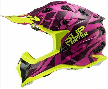Kiiver LS2 MX470 Subverter Troop Matt Pink H-V Yellow S - 2