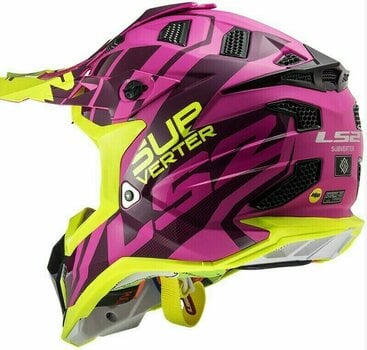 Kiiver LS2 MX470 Subverter Troop Matt Pink H-V Yellow S - 3