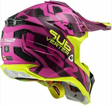 Kiiver LS2 MX470 Subverter Troop Matt Pink H-V Yellow S - 4
