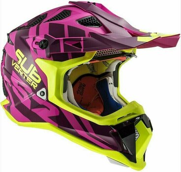 Kiiver LS2 MX470 Subverter Troop Matt Pink H-V Yellow S - 5