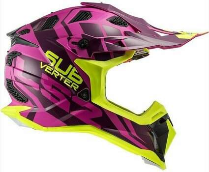 Kiiver LS2 MX470 Subverter Troop Matt Pink H-V Yellow S - 7