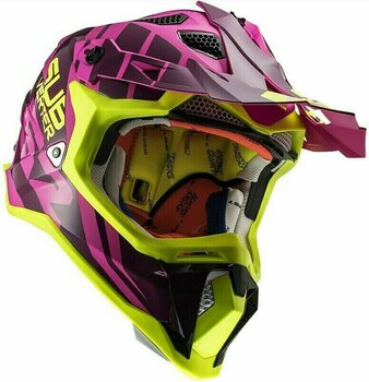 Kiiver LS2 MX470 Subverter Troop Matt Pink H-V Yellow S - 8