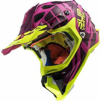 Kiiver LS2 MX470 Subverter Troop Matt Pink H-V Yellow S - 9