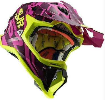 Kiiver LS2 MX470 Subverter Troop Matt Pink H-V Yellow S - 12