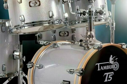 Zestaw perkusji akustycznej Tamburo T5M22 Silver Sparkle - 2