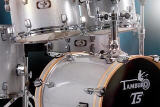 Dobszett Tamburo T5S16 Silver Sparkle Dobszett - 1