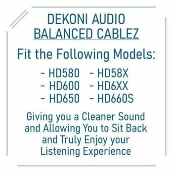Kabel voor hoofdtelefoon Dekoni Audio CBZ-PENTA-HD6XX Kabel voor hoofdtelefoon - 5