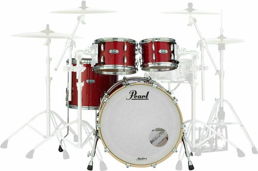 Акустични барабани-комплект Pearl MCT904XEP-C319 Masters Complete Inferno Red Sparkle - 2
