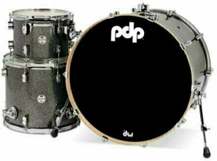 Akustická bicí souprava PDP by DW Concept Shell Pack 3 pcs 24" Black Sparkle - 2