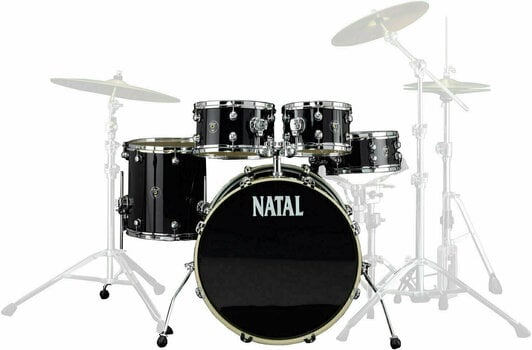 Conjunto de batería acústica Natal Spirit Fusion Kauri Black - 2