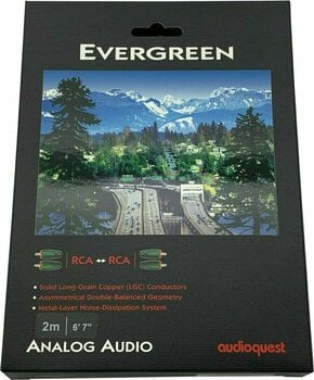 Hallo-Fi Audio-Kabel AudioQuest Evergreen 0,6m RCA - RCA - 5