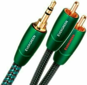 Hi-Fi AUX kabel AudioQuest Evergreen 1,0m 3,5mm - RCA - 2