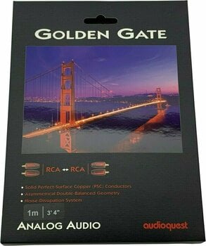 Audio kabel Hi-fi AudioQuest Golden Gate 1,0m RCA - RCA - 4