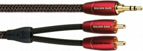 Hi-Fi AUX Cable AudioQuest Golden Gate 3 m Red Hi-Fi AUX Cable - 2