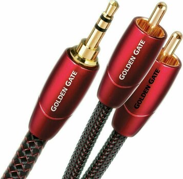 Hi-Fi AUX Cable AudioQuest Golden Gate 3 m Red Hi-Fi AUX Cable - 3