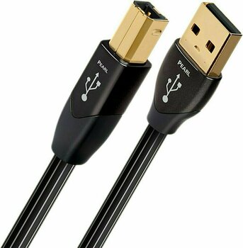Hi-Fi USB kábel
 AudioQuest Pearl 0,75 m Biela-Čierna Hi-Fi USB kábel - 2