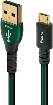 Cable USB Hi-Fi AudioQuest Forest 0,75 m Negro-Verde Cable USB Hi-Fi - 2