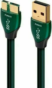 Câble USB Salut-Fi AudioQuest Forest 1,5 m Noir-Vert Câble USB Salut-Fi - 2