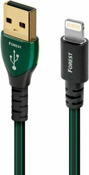 Hi-Fi USB-kabel AudioQuest Forest 1,5 m Grön-Svart Hi-Fi USB-kabel - 2