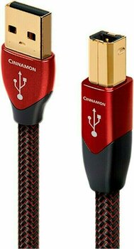 Hi-Fi USB-kabel AudioQuest Cinnamon 3 m Rød-Sort Hi-Fi USB-kabel - 2