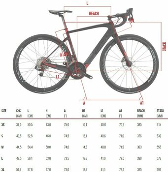 Race-/gravel-elektrische fiets Wilier Cento1 Hybrid Shimano Ultegra RD-R8000 2x11 Red/Silver/Black Glossy L - 23