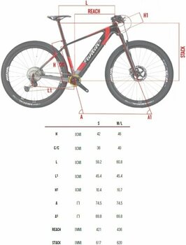 Mountain bicicletta elettrica Wilier 101X Hybrid Shimano XT RD-M8100 1x12 Black/Red Matt S - 6