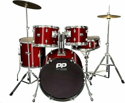 Akustik-Drumset PP World PP220 Fusion Wine Red - 2