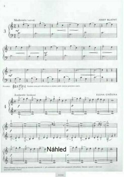 Music sheet for pianos Kleinová-Fišerová-Müllerová Album etud 1 Music Book - 2