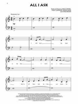 Music sheet for pianos Adele For Beginning Piano Solo Music Book - 3